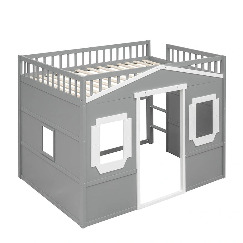 Castle Style Solid Pine Loft Bed