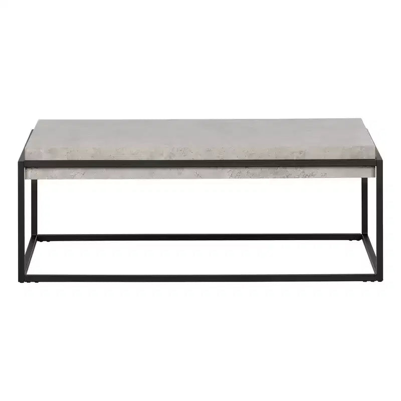 Mezzy Modern Industrial Coffee Table Gray/Black - South Shore