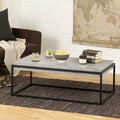 Mezzy Modern Industrial Coffee Table Gray/Black - South Shore