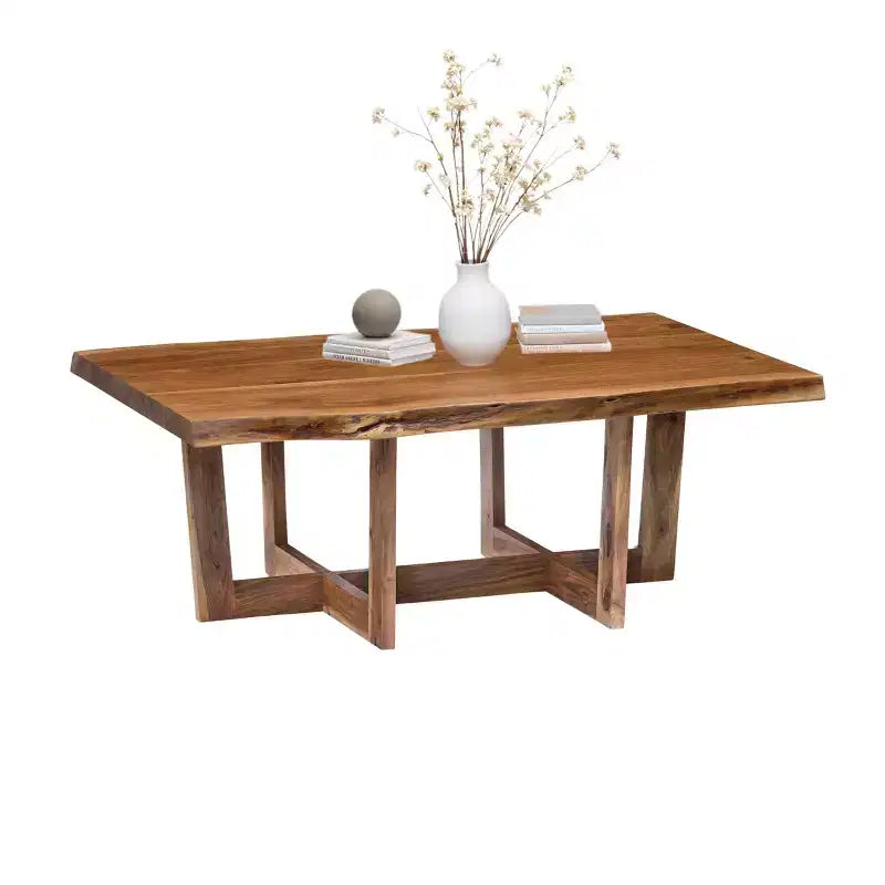 Berkshire Live Edge Wood Large Coffee Table Natural - Alaterre Furniture