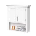 RiverRidge Somerset Two-Door Bathroom and Laundry Wall Mount Storage Medicine Cabinet with Open and Adjustable Shelf
