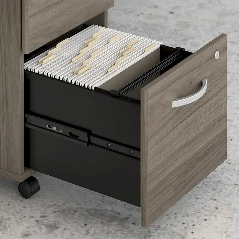 Hybrid 2 Drawer Mobile File Cabinet by Bush Business Furniture