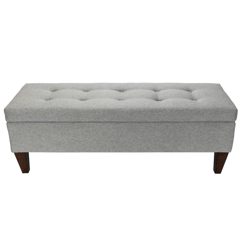 Brooke Corona Upholstered Button-tufted Wood Long Storage Bench