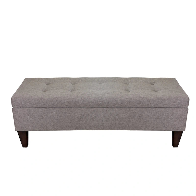 Brooke Corona Upholstered Button-tufted Wood Long Storage Bench