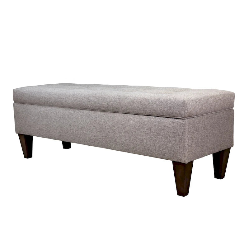 Brooke Corona Upholstered Button-tufted Wood Long Storage Bench