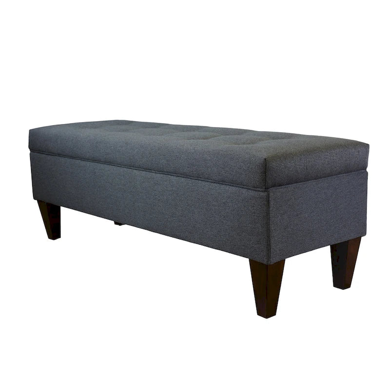 Brooke Corona Upholstered Button-tufted Wood Long Storage Bench