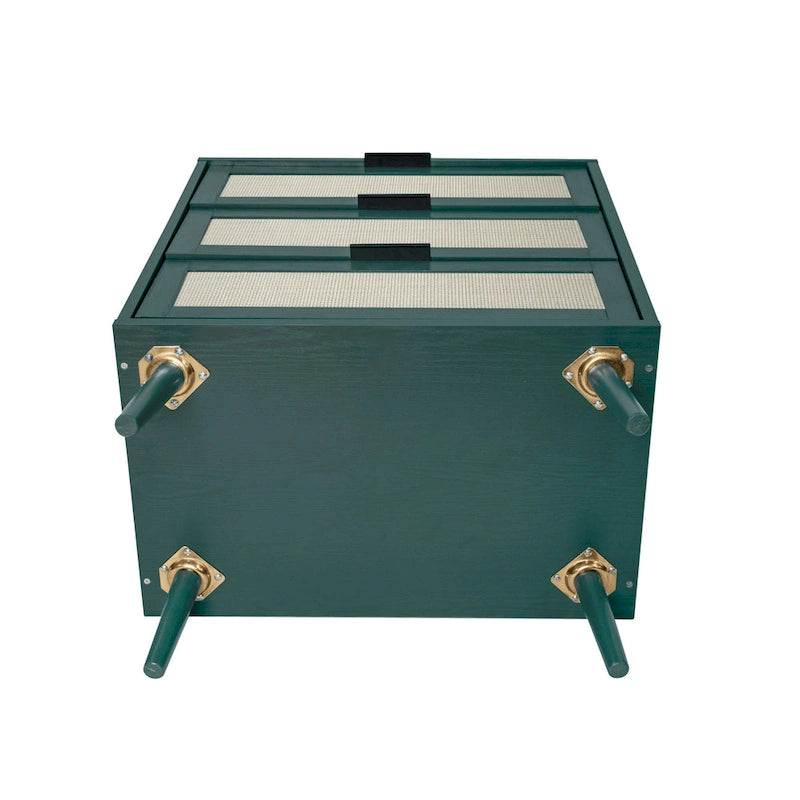 Rattan 3 Drawer Cabinet for bedroom living room