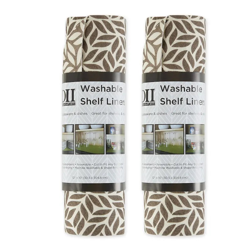 DII Grey Lattice Shelf Liner (Set of 2)