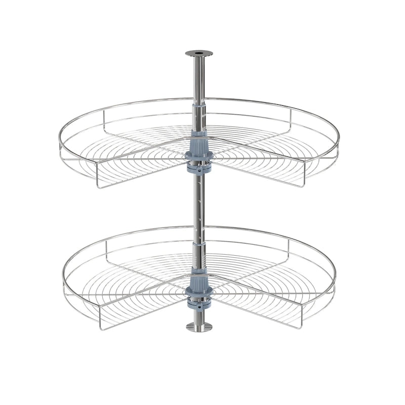 Dowell Lazy Susan 28 Diameter - 270 Degree Double Rack Stainless Steel
