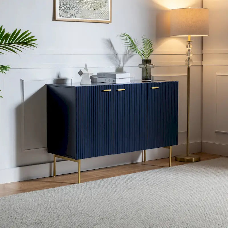 Anthedon Multifunctional 47 Buffet Sideboard Cabinet with 3 Doors by HULALA HOME