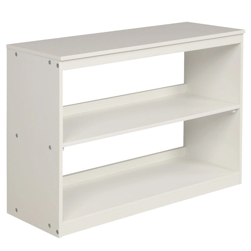 Low Study Twin Loft Bed with Cabinet and Rolling Portable Desk - Espresso