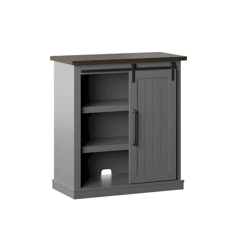 Accent Cabinet with Sliding Barn Door