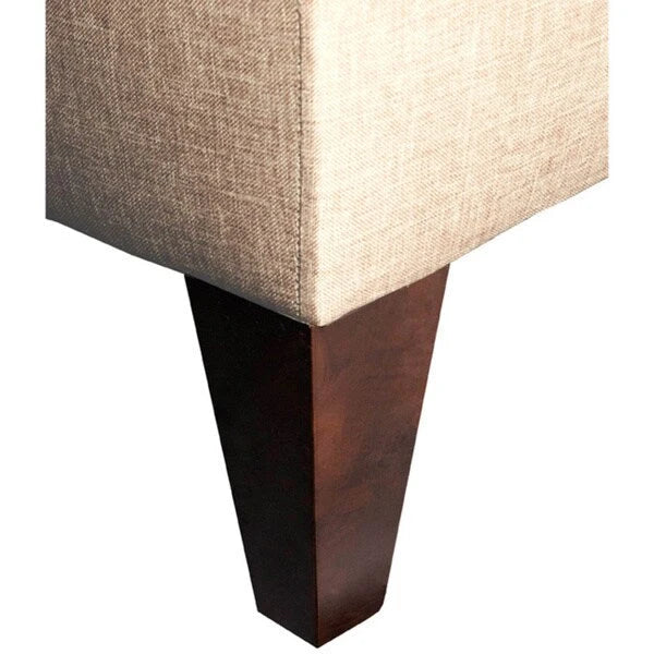 Brooke 10-button Tufted Upholstered Long Storage Bench Ottoman