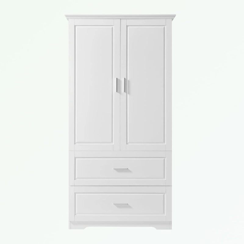 Bathroom Storage Cabinet with Two Doors Two Drawers