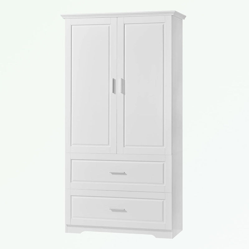 Bathroom Storage Cabinet with Two Doors Two Drawers