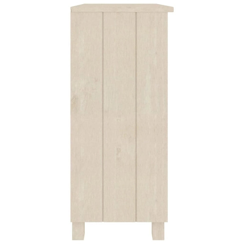 vidaXL Sideboard Storage Kitchen Cabinet for Hallway HAMAR Solid Wood Pine - 33.5x13.8x31.5
