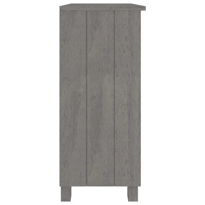 vidaXL Sideboard Storage Kitchen Cabinet for Hallway HAMAR Solid Wood Pine - 33.5x13.8x31.5