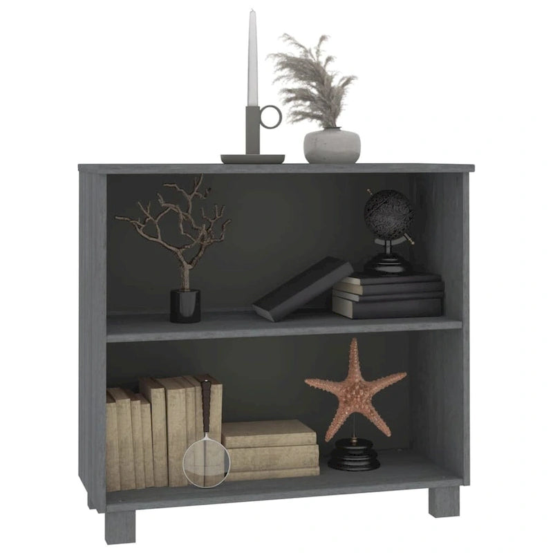 vidaXL Sideboard Storage Kitchen Cabinet for Hallway HAMAR Solid Wood Pine - 33.5x13.8x31.5