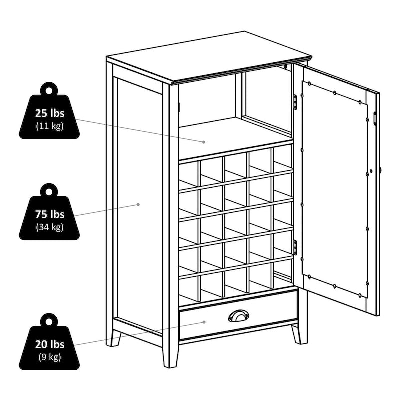 Bordeaux Wine Cabinet, Espesso