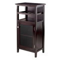 Alta Wine Cabinet, Espresso - 19.13 x 12.72 x 37.48 inches