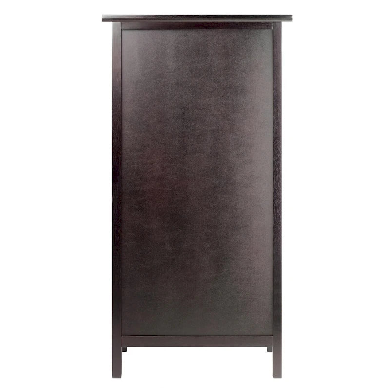 Alta Wine Cabinet, Espresso - 19.13 x 12.72 x 37.48 inches