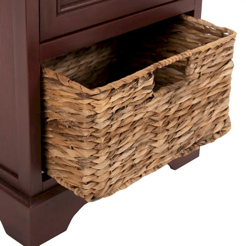 SAFAVIEH Ardella Red Tall Storage Unit - 15.7 x 13 x 34.3 - 16Wx13Dx34H