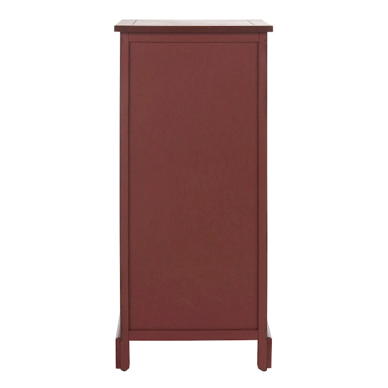 SAFAVIEH Ardella Red Tall Storage Unit - 15.7 x 13 x 34.3 - 16Wx13Dx34H