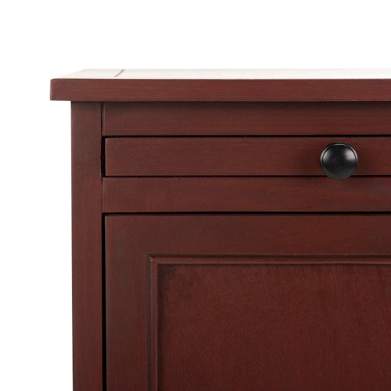 SAFAVIEH Ardella Red Tall Storage Unit - 15.7 x 13 x 34.3 - 16Wx13Dx34H
