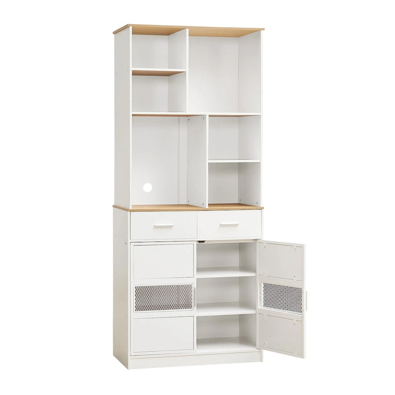 Pantry Buffet Cabinet Freestanding Kitchen Hutch Storage Cabinet Large Cupboard for Home Kitchen Bathroom Living Room Office
