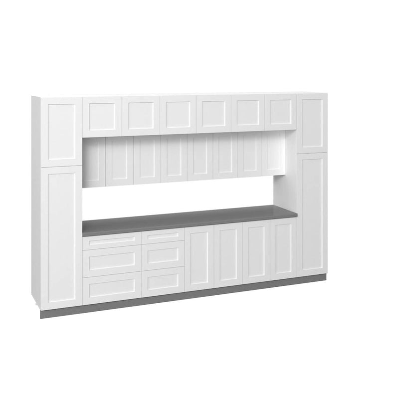 Kitchen Luxe Collection White Matte Color Base Size 12Ft Wide - 143x24