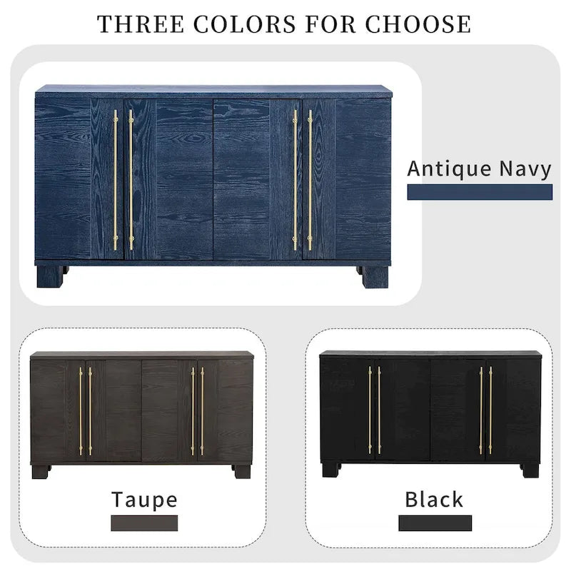 Wood Traditional Style Sideboard