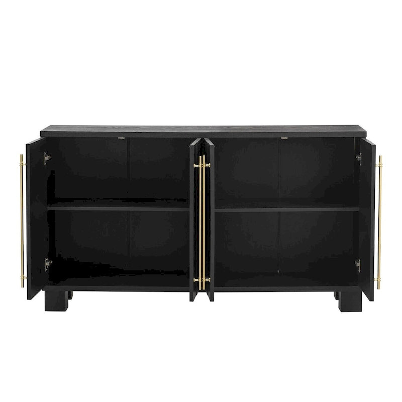 Wood Traditional Style Sideboard
