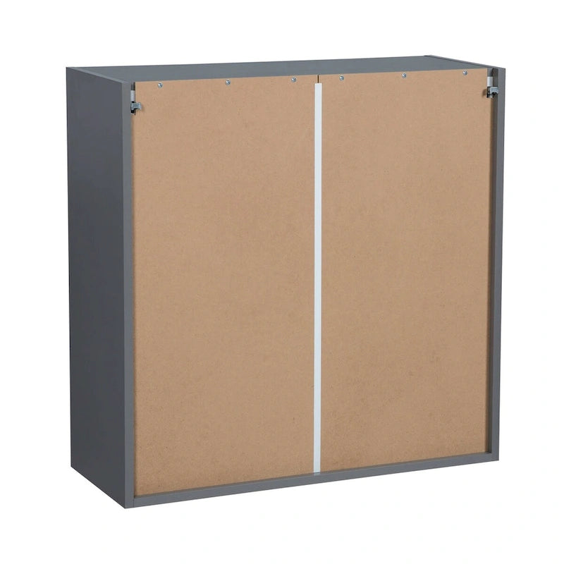 30 x 30 Wall Cabinet-Double Door-Grey - 30 x 30 x 12