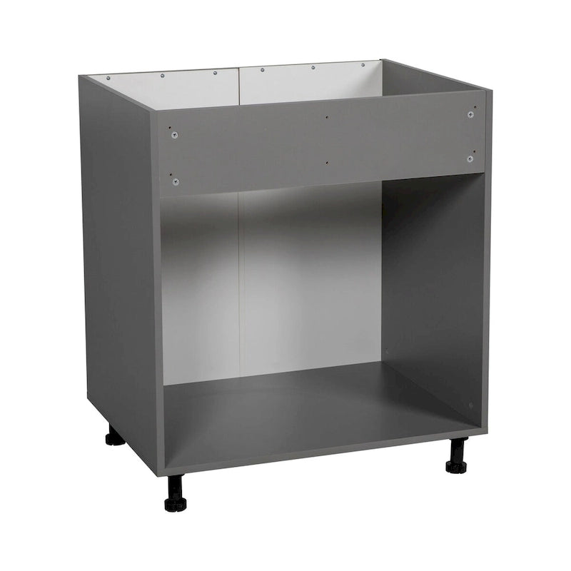 30 Sink Base Cabinets-High Double Door-Grey - 30 x 34 1/2 x 23 3/8