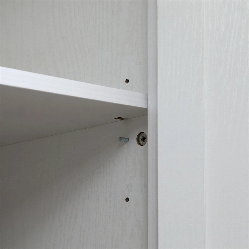 Freestanding Kitchen Storage Cabinet w/ Doors and Adjustable Shelves - N/A