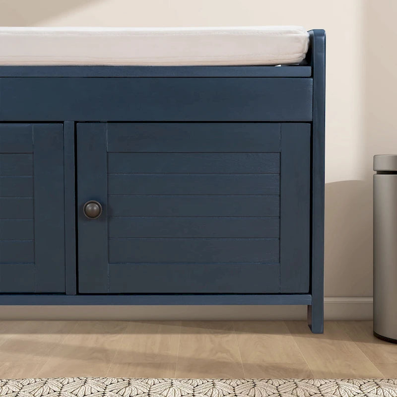43.5 Storage Bench With Linen Blend Cushion