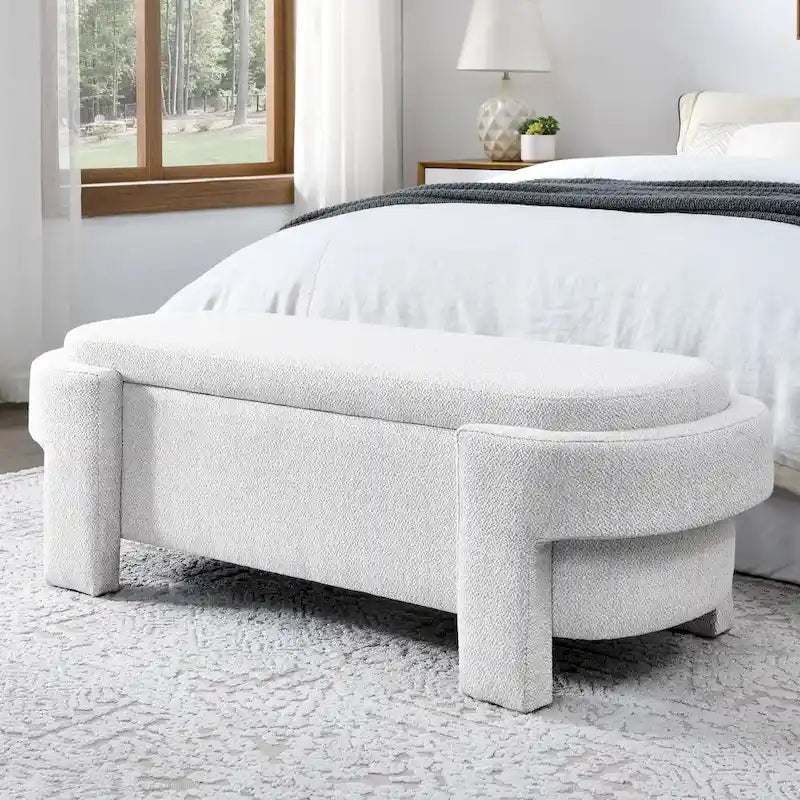 Upholstered Bench with Large Storage Space