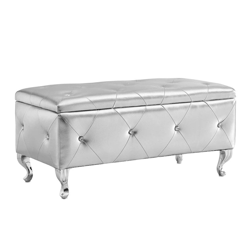 Upholstered Storage Bench For Bedroom Living Room Entryway