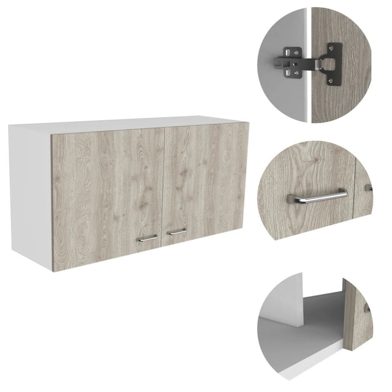 Napoles Wall Cabinet, Two Shelves, Double Door