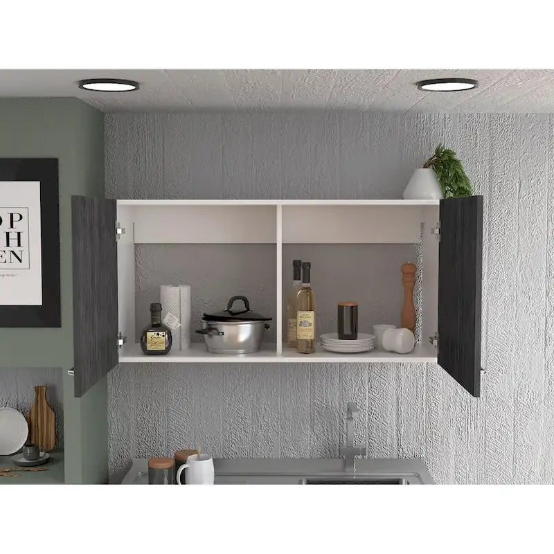 Napoles Wall Cabinet, Two Shelves, Double Door