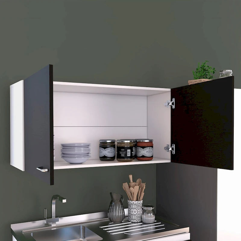 Napoles Wall Cabinet, Two Shelves, Double Door