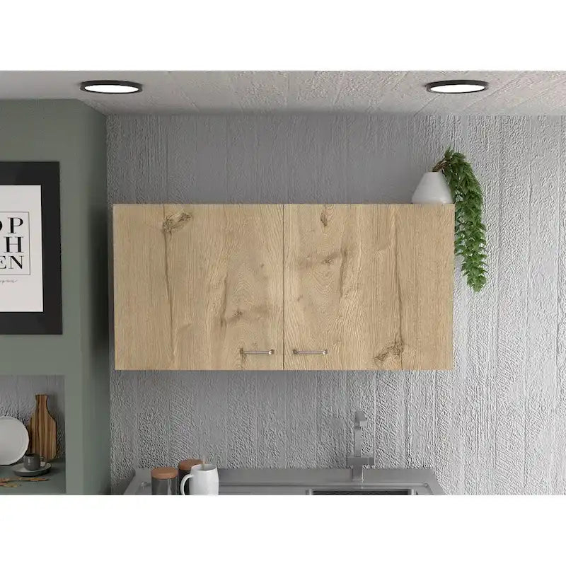 Napoles Wall Cabinet, Two Shelves, Double Door