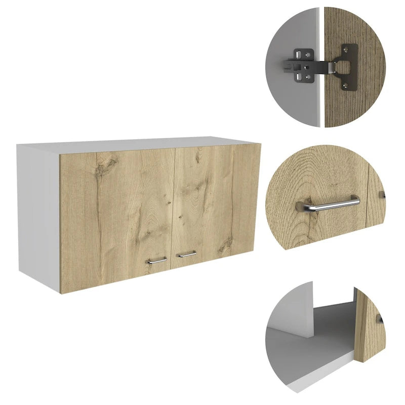 Napoles Wall Cabinet, Two Shelves, Double Door