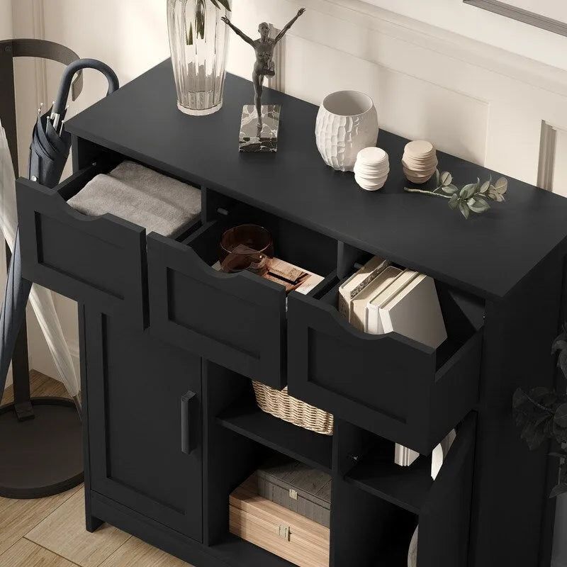 35.4 Wide 3 Drawer Sideboard - N/A