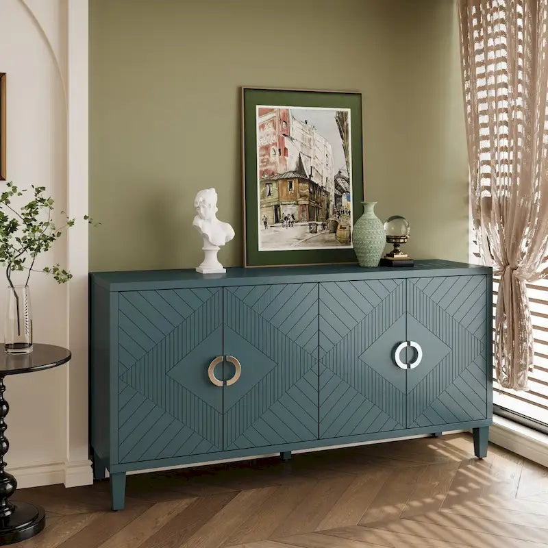 4-Door Storage Cabinet with MDF