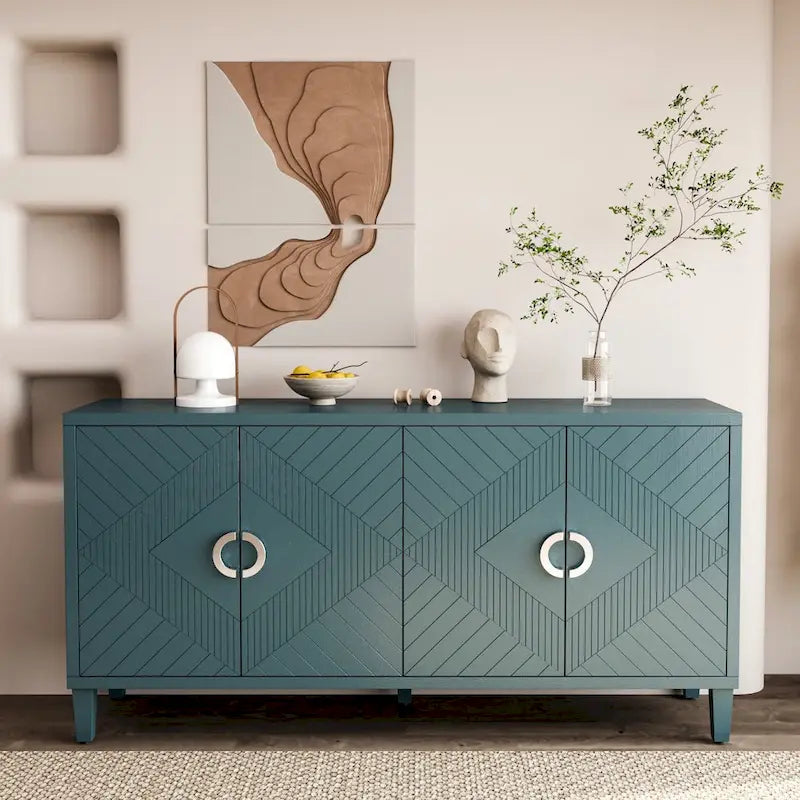 4-Door Storage Cabinet with MDF