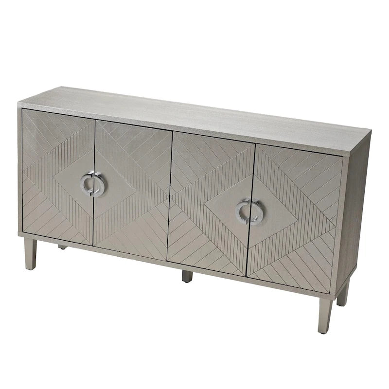 4-Door Storage Cabinet with MDF