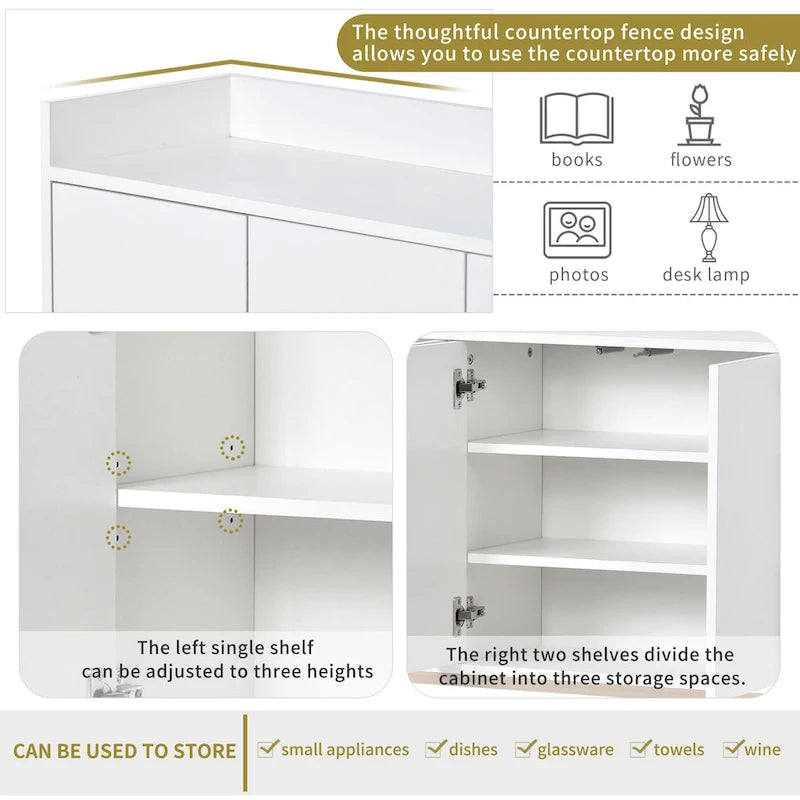 Modern Sideboard Elegant Buffet Cabinet