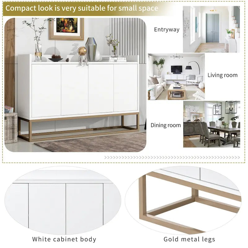 Modern Sideboard Elegant Buffet Cabinet