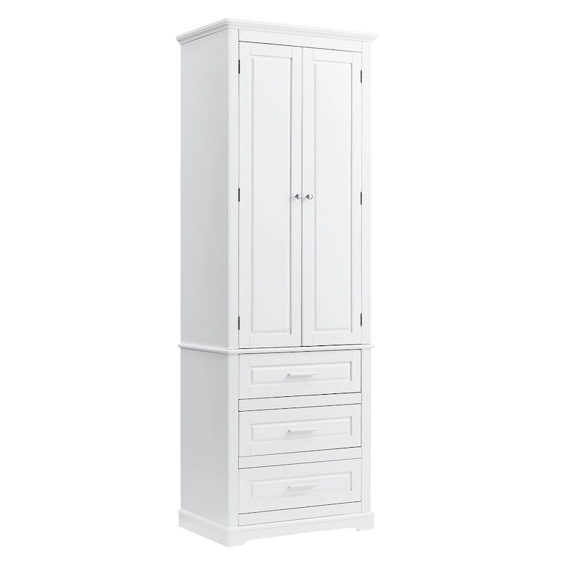Tall Storage Cabinet with Three Drawers